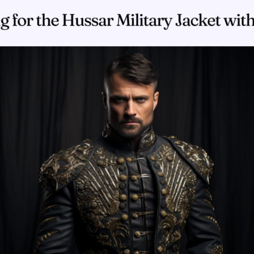 Looking for the Hussar Military Jacket with Glitter