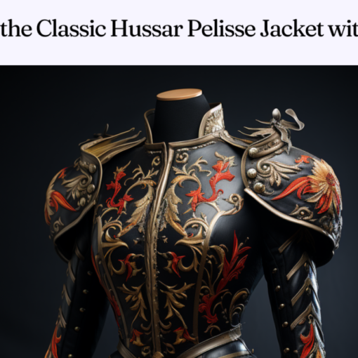 Exploring the Classic Hussar Pelisse Jacket with patterns